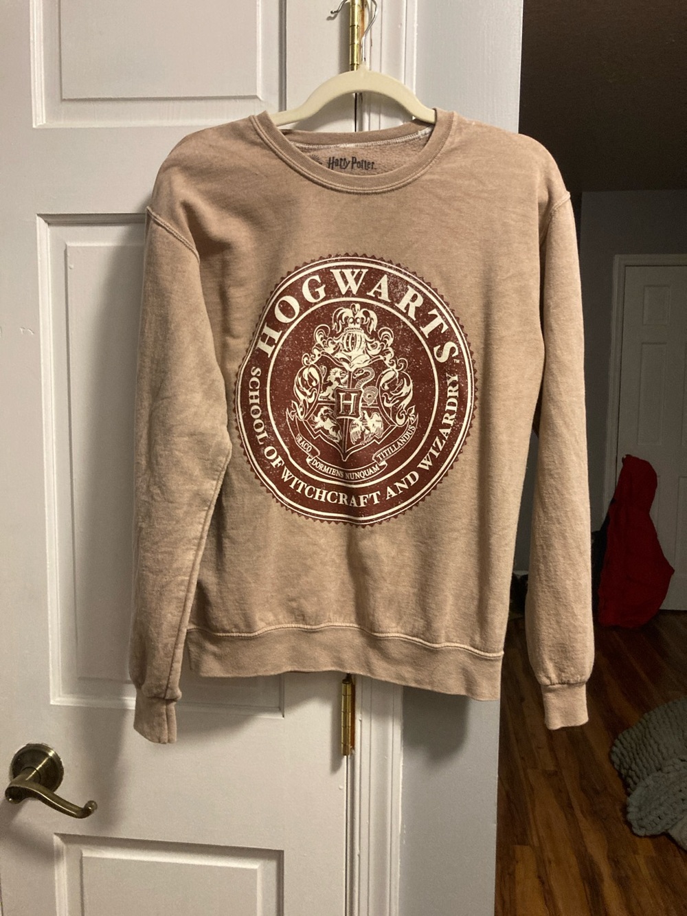 Harry Potter Hogwarts Crest Crewneck Sweatshirt - Size Small